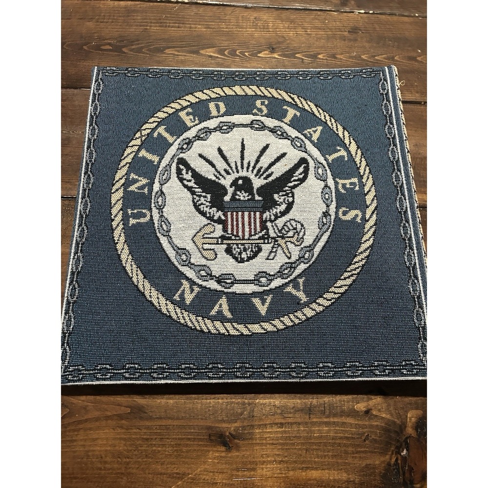 United States Navy Photo Album Scrapbook Embroidered Cover 13"x13" - Picture 2 of 10